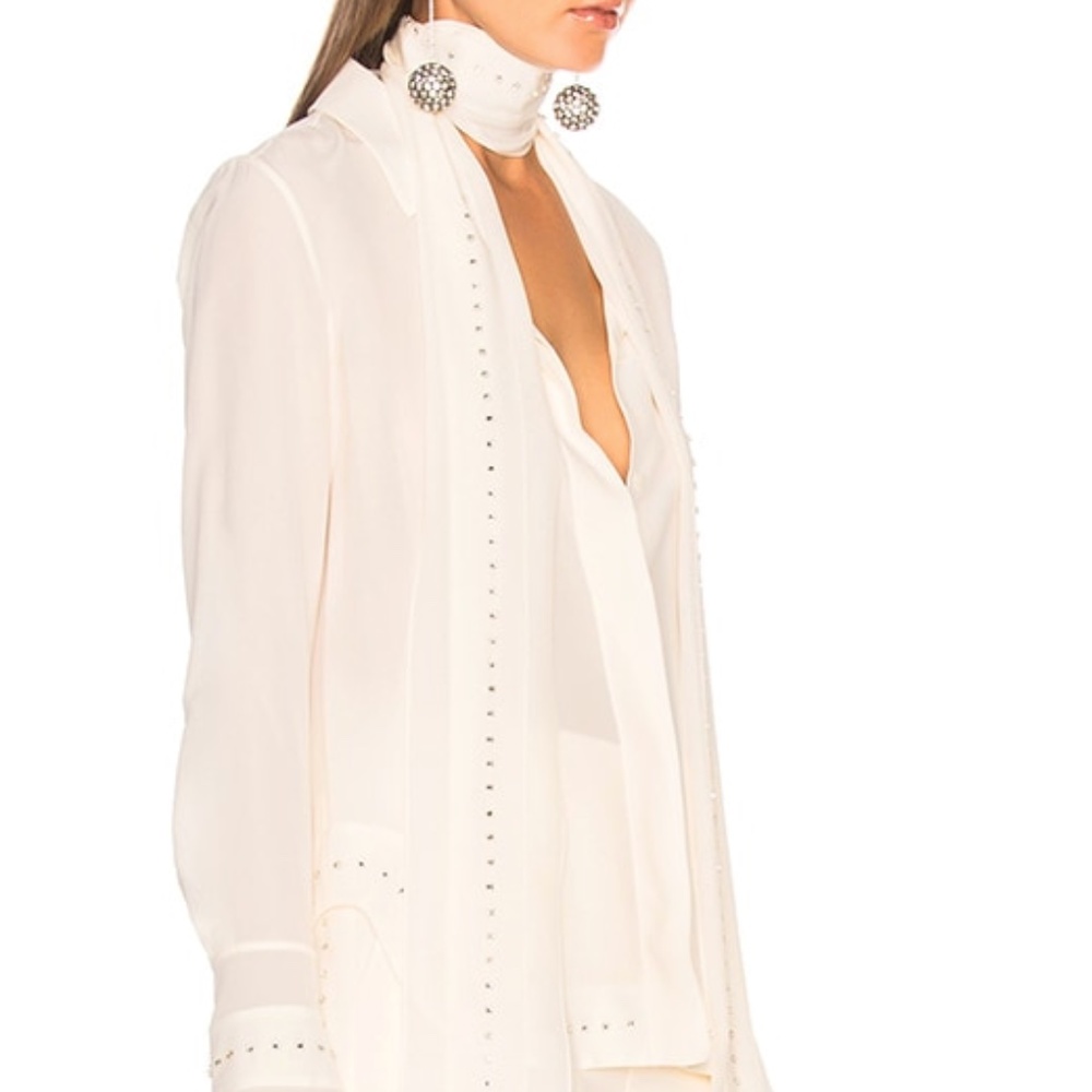 Chole White Crystal Blouse